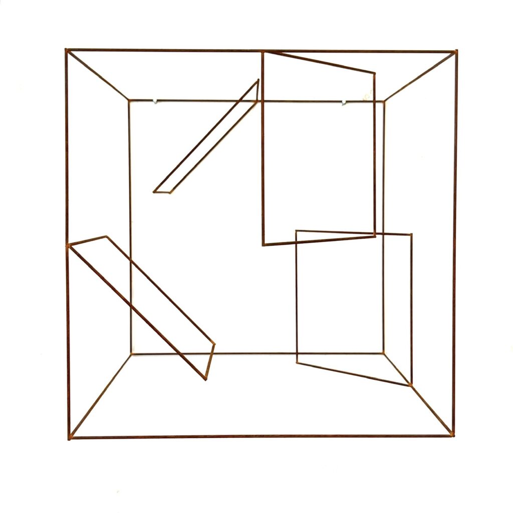 Anne Rose Regenboog 20x20 kubus metaal