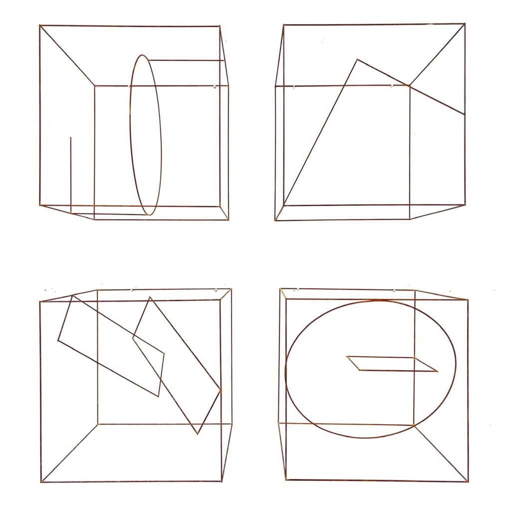 Anne Rose Regenboog 20x20 kubus metaal