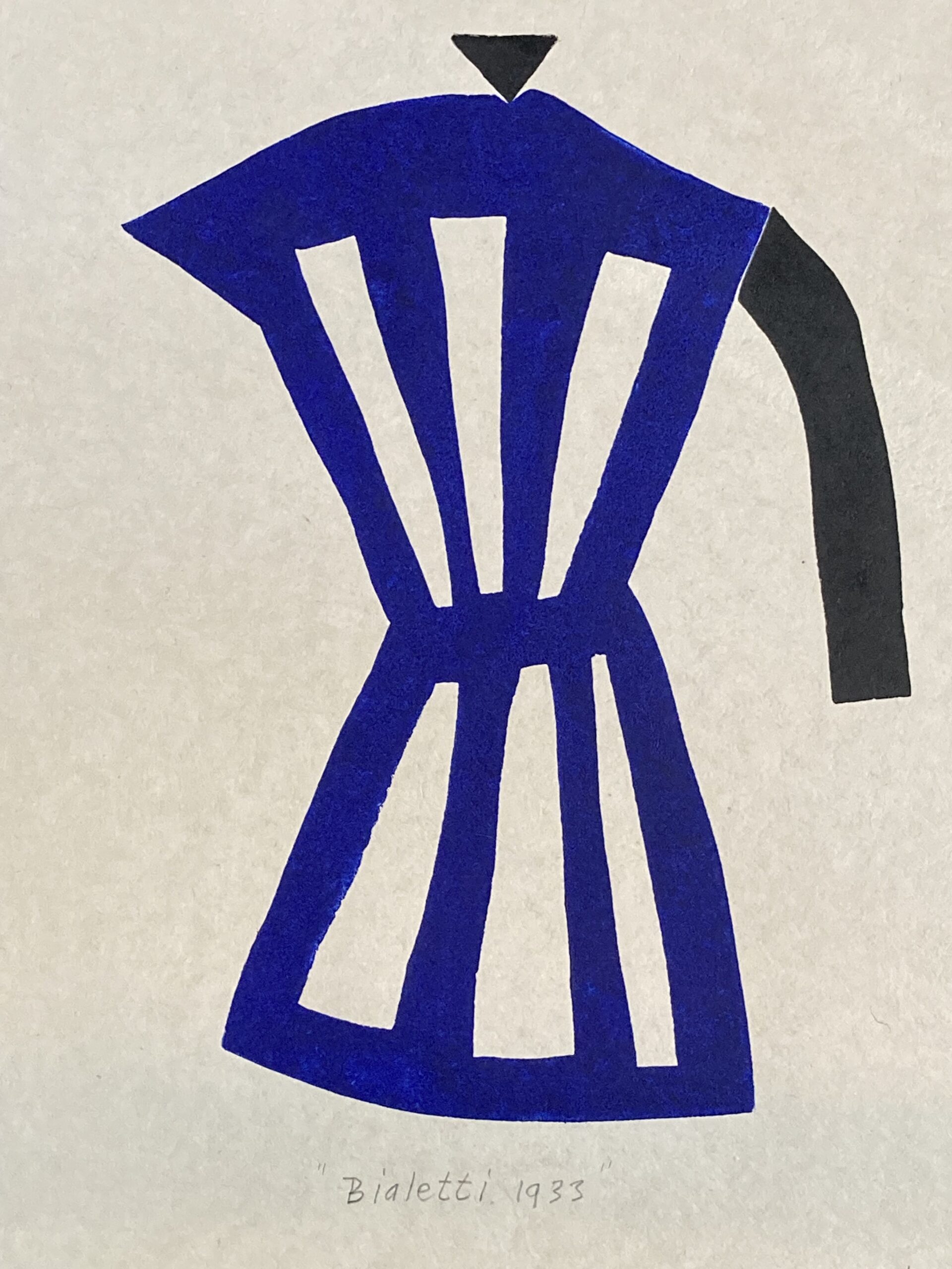 Zeldzame Bialetti 1933 In blauw met zwart Klaas Gubbels 3/18 2025